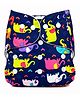 The Mom Store Cotton Elephant Printed Re-Usable Cloth Diaper - Multicolour