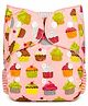 The Mom Store Cotton Muffin Printed Re-Usable Cloth Diaper - Pink