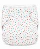 The Mom Store Cotton Star Print Re-Usable Cloth Diaper - Offwhite