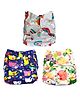 The Mom Store Cotton Printed Combo of 3 Re-Usable Diaper - Multicolour