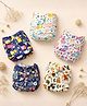 The Mom Store Cotton Printed Combo of 5 Re-Usable Diaper - Multicolour