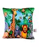Ultra Jungle Animals Digital Printed Cushion  - Multicolor