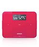 Omron HBF 255T Bluetooth Enabled Digital Full Body Composition Monitor with 4 User & Guest Mode Feature to Monitor BMI, Vesceral Fat Level, Body Fat & Skeletal Muscle Percentage (Red)