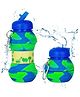 FunBlast Expandable Sipper Water Bottle with Strap for Home, Office  700 ml (Blue)