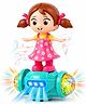 Webby Dancing Girl Musical Toy with Lights | Birthday Gift | Omnidirectional Self-Balancing Vehicle Toys for Kids - Multicolor