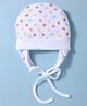 Ben Benny Interlock Knit Cap With Heart Print White - Diameter 15 cm