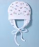 Ben Benny Interlock Knit Cap With Vehicle Print White - Diameter 15 cm