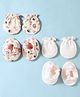 Ben Benny Interlock Knit Mittens and Booties Set With Animal Print Pack of 2 - Light Peach