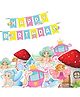 Vibhuti Crafts Fairy Theme Birthday Backdrop Decoration Set 10 Danglers & Happy Birthday Banner - Multicolor
