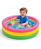 Sanjary Inflatable 3ft Baby Pool Kids Paddling Pool Portable Outdoor Backyard Water Play Tub Summer Swimming Pool for Toddlers Children Fun color design may vary