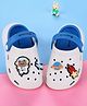 Cute Walk by Babyhug Back Strap Closure Clogs With Rocket Applique - Blue