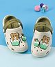Cute Walk by Babyhug Slip On Clogs With Bear Applique -Green