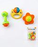 Kiddybuddy Sprinkles Rattle Toy For Kids Pack of 3 -Multicolour