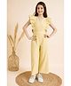 Cherry & Jerry Woven Sleeveless Solid Jumpsuit - Light Yellow