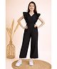 Cherry & Jerry Woven Sleeveless Solid Jumpsuit - Black