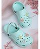 Kidsville Sea Life Applique Detailed Perforated Slingback Clogs - Green