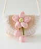 Babyhug Flower Applique Sling Bag Free Size - Pink