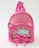 Babyhug Sparkle Bow Mini Backpack - Pink