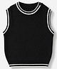 Babyhug Knit Sleeveless Vest Sweater - Black
