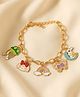 Jewelz Rainbow & Butterfly Charm Embellished Bracelet - Multi Colour