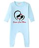 BLUSHES Cotton Knit Mothers Day Theme Full Sleeves Super Cool Mom Text Printed Romper  - Aqua Blue