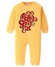 BLUSHES Cotton Knit Mothers Day Theme Full Sleeves Mothers Love Ever Text Printed Romper - Yellow