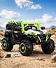 Babyhug Battery Operated Ride On Jeep with Music & LED Lights - Grey| USB & AUX Connectivity| Push Button Start| Rechargeable Battery| 3 to 8 Years Boys & Girls| Remote Control| Forward & Reverse
