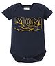 BLUSHES Cotton Knit Mothers Day Theme Half Sleeves Mom Text Foil Printed Onesie - Navy Blue