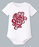 BLUSHES Cotton Knit Mothers Day Theme Half Sleeves Mothers Love Ever Text Printed Onesie - White