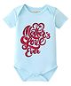 BLUSHES Cotton Knit Mothers Day Theme Half Sleeves Mothers Love Ever Text Printed Onesie - Aqua Blue