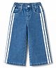 Babyhug Cotton Lycra Full Length Washed Jeans With Stretch & Tape Detailing - Blue