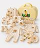 Little Surprise Box, 22 pcs small Bear Hamper for Newborn Baby Boy/ Baby Girl, All season wear hamper with Giraffe travel Suitcase , 0-12 months