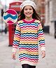 Pine Kids Knit Full Sleeves Pullover Sweater  - Dark Pink