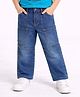 Sportking Denim Knit Mild Washed Jeans - Blue