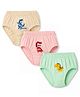 Simply Sinker Knit Dino Printed Briefs Pack of 3 - Pink & Beige