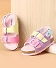 Babyoye Velcro Closure Double Buckle-Strap Sandals in Pink