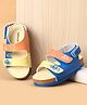 Babyoye Velcro Closure Sandals With Vehicle Print - Blue