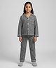 Biglilpeople Cotton Woven Full Sleeves Checked Coordinating Shirt & Pajama Night Suit - Black