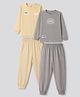 Primo Gino 100% Cotton Knit Full Sleeves Text Printed T-Shirts & Pyjama Night Suits Pack Of 2 - Multicolor