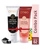 Omeo Charcoal Face Scrub 100g & Calendula Face Wash 100ml Combo | Deep Cleansing & Gentle Skin Soothing Care