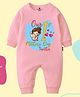 The Peppy Tend 100% Cotton Knit Mothers Day Theme Full Sleeves Our 1st Mothers Day Together Text Printed Romper - Pink