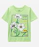 zuniors SSC Cotton Knit Half Sleeves Floral Printed Tee - Green