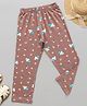 zuniors SSC Cotton Knit Cupcake & Lollipop Printed Pajama - Brown