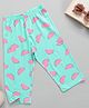 zuniors SSC Cotton Knit Watermelon Printed Capri Pajamas - Mint Green