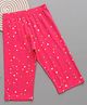 zuniors SSC Cotton Knit Heart Printed Capri - Pink