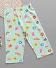 zuniors SSC Cotton Knit Floral & Ice Cream Printed Capri Pants - Green