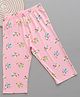 zuniors SSC Cotton Knit Bird Printed Capri - Light Pink