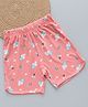 zuniors SSC Cotton Knit Treats Printed Shorts - Peach
