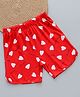 zuniors SSC Cotton Knit Strawberry Printed Shorts - Red
