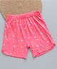 zuniors SSC Cotton Knit Heart Printed Shorts - Pink